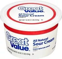 Mängden socker i Sour Cream