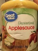 Mängden socker i Unsweetened applesauce