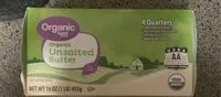 Mängden socker i Organic Unsalted Butter