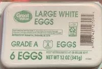 Mängden socker i large white eggs