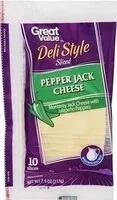 Mängden socker i Pepper Jack Cheese
