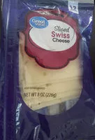 Mängden socker i Great value, swiss cheese