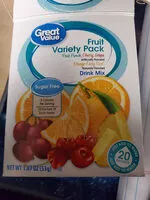 Mängden socker i Sugar-free Fruit Variety Pack