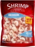 Mängden socker i Medium Cooked Shrimp