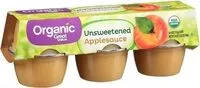 Mängden socker i Organic unsweetened applesauce