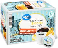 Mängden socker i Arabica blonde coffee pods