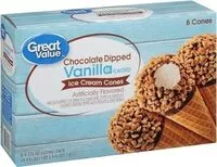 Mängden socker i Chocolate Dipped Ice Cream Cones