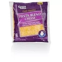 Mängden socker i Finely Shredded Fiesta Blend Cheese