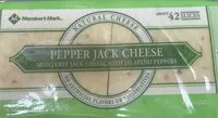 Mängden socker i Monterey jack cheese with jalapeno peppers jack cheese