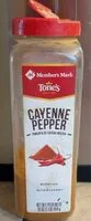 Mängden socker i Ground cayenne pepper by tones