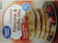 Mängden socker i Complete pancake & waffle mix