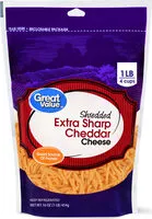 Mängden socker i Extra Sharp Cheddar Cheese