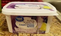 Mängden socker i Blueberry & Lemon Zest Cream Cheese Spread