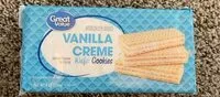 Mängden socker i Vanilla creme wafer cookies