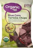 Mängden socker i Organic great value blue corn tortilla chips