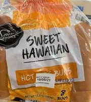 Mängden socker i Sweet hawaiian hot dog buns