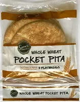 Mängden socker i Whole wheat pocket pita flatbreads