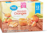 Mängden socker i Mandarin oranges in juice