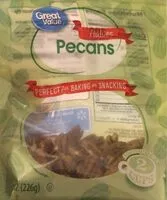 Mängden socker i Halves Pecans