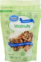 Mängden socker i Chopped walnuts
