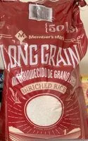 Mängden socker i Long grain enriched rice