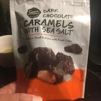 Mängden socker i Dark chocolate caramels with sea salt