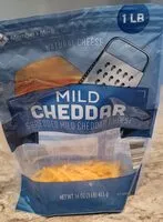 Mängden socker i Mild Cheddar Shredded Cheese