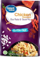Mängden socker i Gluten free chicken flavored rice pasta & sauce mix