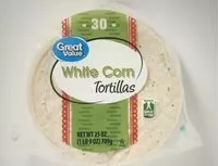 Mängden socker i White Corn Tortilla