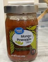 Mängden socker i Mango pineapple salsa with tomato