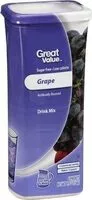 Mängden socker i Great value grape drink mix