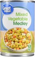 Mängden socker i Mixed Vegetable Medley
