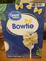 Mängden socker i Bowtie Great Value Noodles