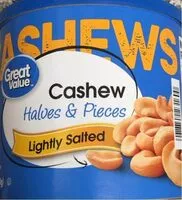 Mängden socker i Cashews halves & pieces