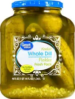 Mängden socker i Whole Dill Pickles