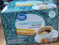 Mängden socker i Toasted coconut ground coffee