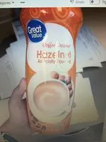 Mängden socker i Coffee creamer hazelnut