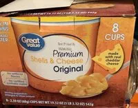 Mängden socker i premium shells and cheese original