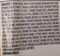 Mängden socker i Organic thin-sliced bread multi-grain & seeds