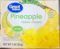 Mängden socker i Pineapple Gelatin Dessert