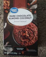 Mängden socker i dark chocolate almond coconut instant oatmeal