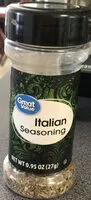 Mängden socker i Great Value Italian Seasoning, 0.95 Oz