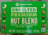 Mängden socker i Unsalted premium nut blend