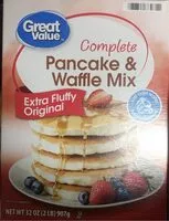 Mängden socker i Complete pancake and waffle mix