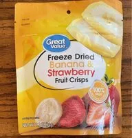 Mängden socker i Freeze Dried Banana @ Strawberry Fruit Crisps