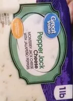 Mängden socker i Pepper jack cheese