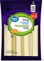 Mängden socker i Low-Moisture String Cheese