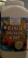 Mängden socker i Ranch dressing and dip