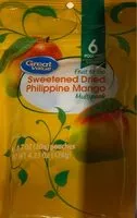 Mängden socker i Sweetened dried philippine mango