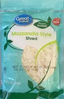 Mängden socker i Mozzarella Style Shred